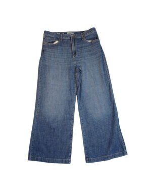 Sonoma Womens Wide Leg Blue Jeans Size 16 Cotton Blend Casual Comfortable Denim